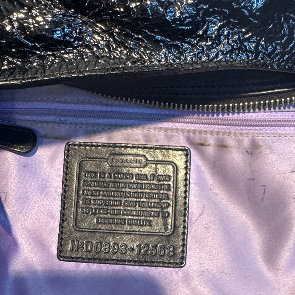 Coach Black and Gray Signature Crossbody Bag - Picture 8 of 13